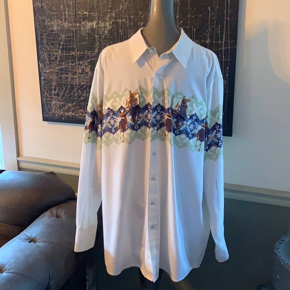Vintage White Horse Western Shirt